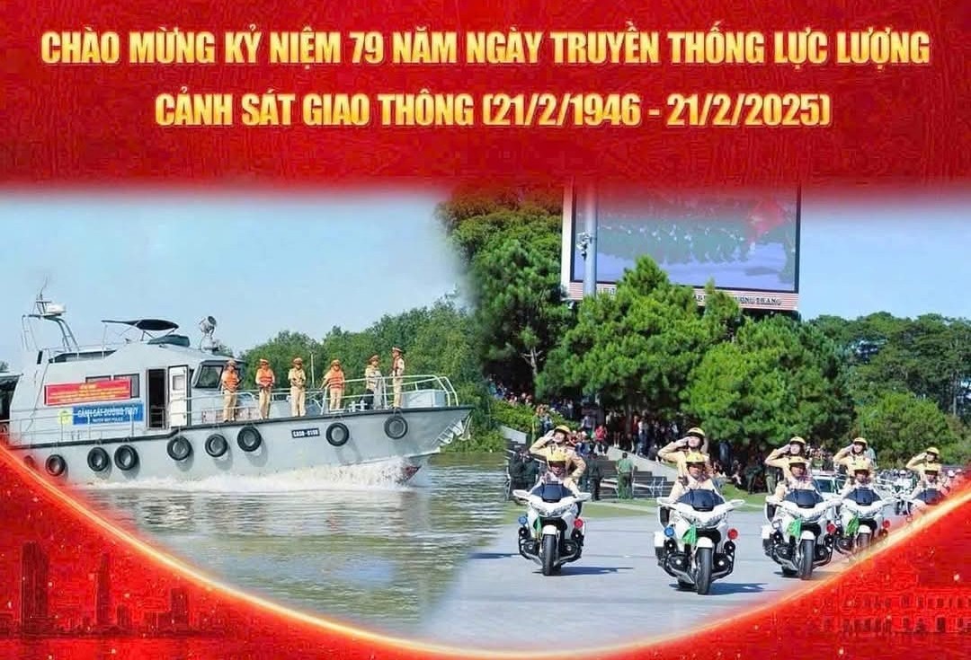 Chúc mừng kỷ niệm 79 năm Ngày truyền thống lực lượng Cảnh sát giao thông (21/02/1946-21/02/2025)
